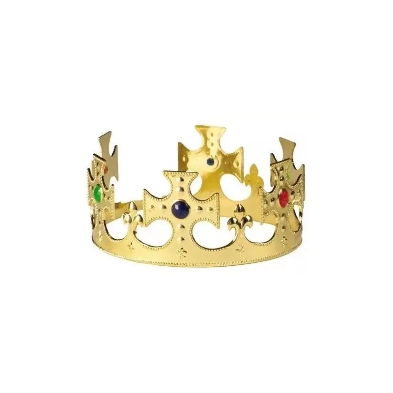 Jasu Set De 3 Coronas Rey Mago Niño Oferta Juguete