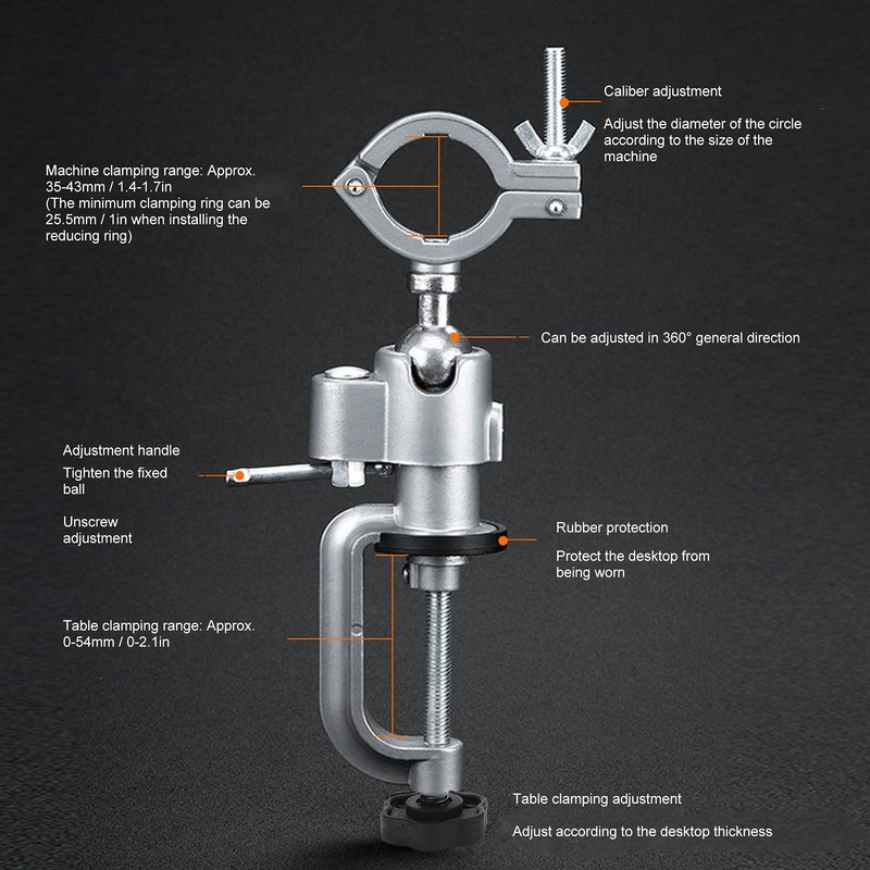 FLEXMAN Electric Drill Stand, 360 Degree Electric Rotary Tool Holder,