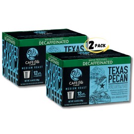 H‑E‑B CAFE Olé by H‑E‑B Medium Roast Decaf Texas Pecan Coffee Single Serve Cups 24CT