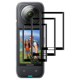 KUSINHOKA [3 Pack] Screen Protector for Insta360 X5/Insta360 X4，Anti Scratch,Anti Fingerprint，HD Clear,Bubble Free,3D Curved Round Edge HD Fingerprint unlock Protector