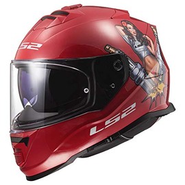 LS2 Helmets Assault Full Face Motorcycle Helmet W/SunShield (Matte Chili Pepper - X-Small)