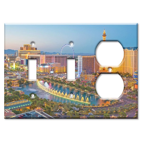 Art Plates - 3-Gang Combination OVERSIZED Switch Plate - OVER