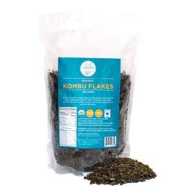 Ocean’s Balance Organic Kombu Flakes - Maine Coast Seaweed - Atlantic Ocean Sea Vegetables, Perfect for Keto Diet, Paleo Diet, Vegetarian Lifestyle or Vegan Diet - Gluten Free - 16oz Bag