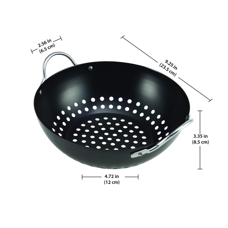 Farberware 5275078 Barbecue Nonstick Mini Round Wok Topper, Black