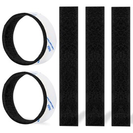 Felt Strips 10Pieces Pack 1x 6 Inches Self Adhesive Black Furniture Felt Strips Anti Scratch Heavy Duty 5mm Thick Floor Protector for Rocking Chair for Hardwood Floor