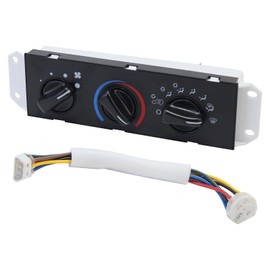 HVAC A/C Heater Climate Control Module and Heater Blower Control Switch Panel for 1999 2000 2001 2002 2003 2004 Jeep Wrangler TJ Replace# 55037473AB