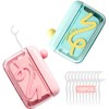 2 Pack Automatic Pop-up Floss Dispenser with 100 Pcs Dental