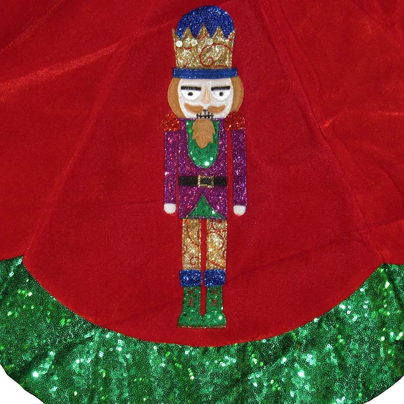 Kurt S. Adler 48" Velvet Nutcracker Tree Skirt