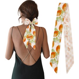 Mengmeng Angel Women's Designer Hair Tie Neckerchief Handbag Handle Ribbon Fashion Scarf