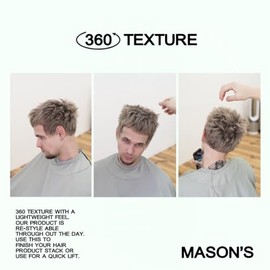 Mason's Pomade - Polvo Ligero Para Estilizar El Cabello Voluminizador En Acabado Mate Para Hombres, 8.75 Gramos
