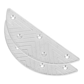 Healvian 1pair Heavy-duty Metal Heel Repair Plates for Men Shoes Shoe Pads with Screws -resistant Design for Enhanced Traction and Comfort for Boots