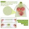 Kikhope 100pcs Fruit Protection Bags 4x6 inch, Olive Green Netting
