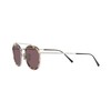 Persol PO5008ST Aviator Sunglasses, Silver/Dark Violet Polarized, 51 mm