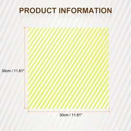 HARFINGTON 100pcs Square Stripes Wax Paper Sheet 12" x 12" Oil-absorbing Dry Food Wrapping Paper for Sandwich Baking Paper Liners Picnic Basket Bread Hamburger Wrap, Yellow