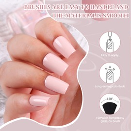 DouborQ Nude Neutral Color Nail Polish Finger Air Dry Long-lasting Nail Art Varnish (06)