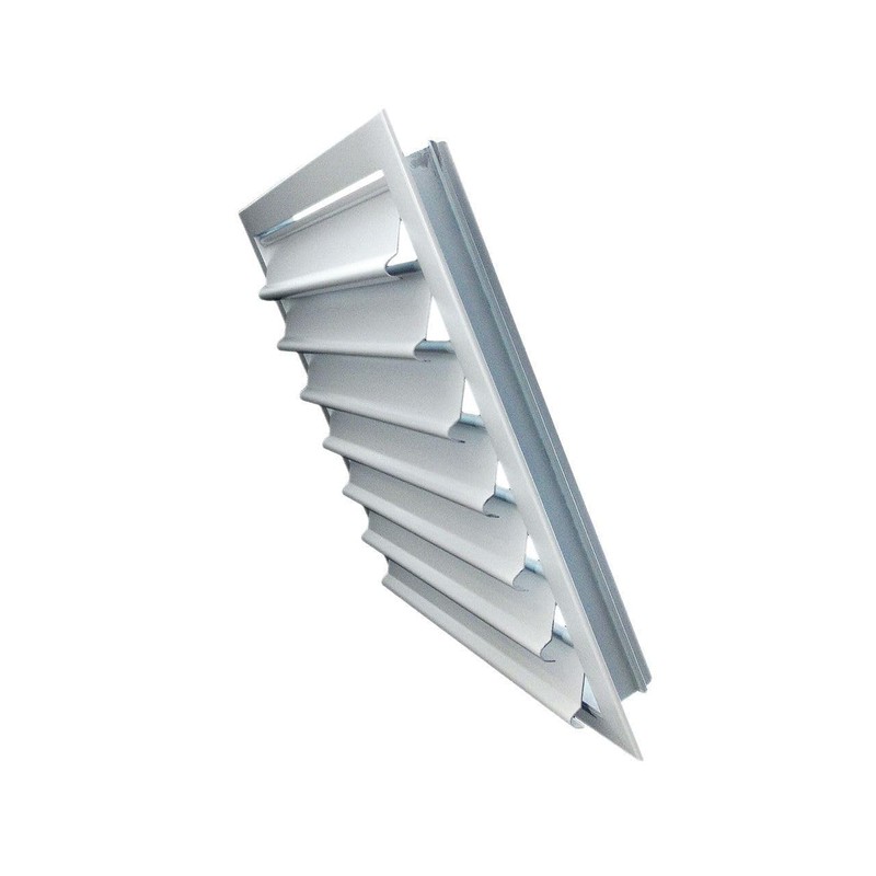 Byson 8"x 8" Gravity Grille Anodized Aluminium Gravity Shutter Louvre