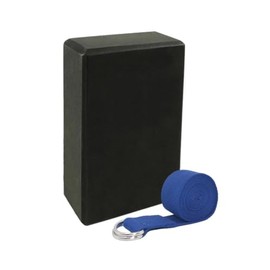 Venbytech for Black Yoga Block and Blue Yoga Strap