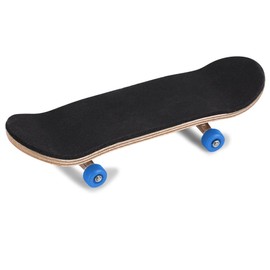 Anti-Slip Fingerboard Professional Mini Maple Wooden Finger Skateboards with PU Shock Absorption Cover(Dark Blue)