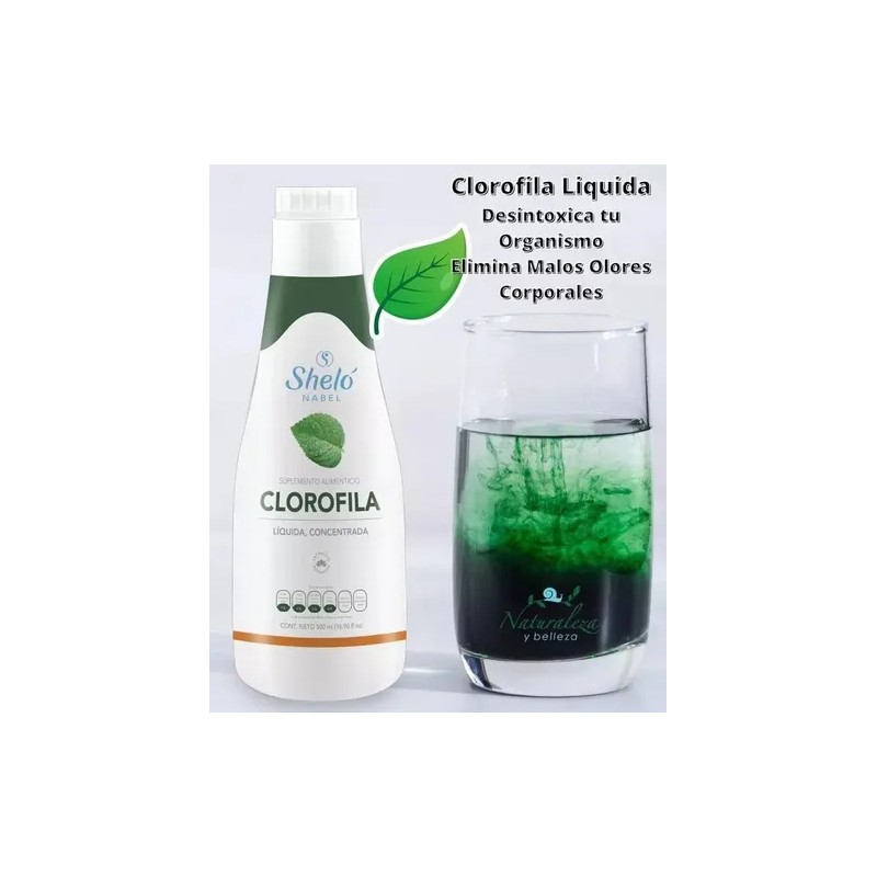 2 Pack Clorofila Líquida Concentrada Para Limpiar El Cuerpo