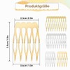 WUSJCOF Pack of 12 Metal Side Combs with 10/5 Teeth,