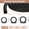 alophoty 40 Ft Rubber Weather Stripping Door Seal, D Shaped