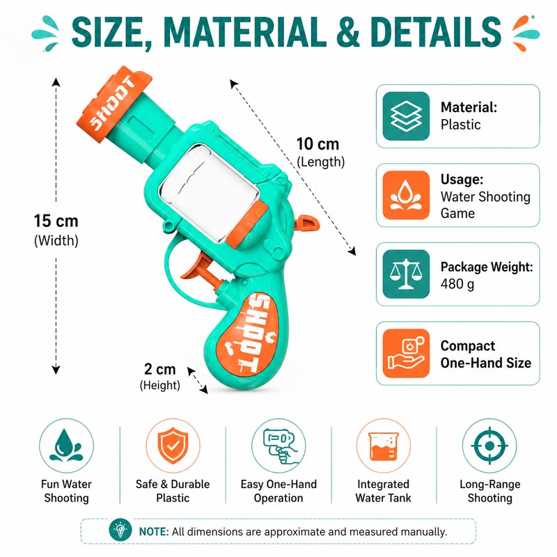 Mini Water Blaster Toy for Summer Games – Compact Easy-Fill