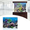 PVC Adhesive Underwater Coral Aquarium Fish Tank Background Poster Backdrop