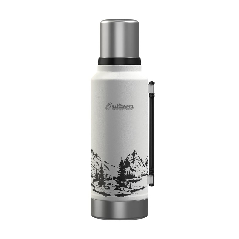 OUTDOORS PROFESSIONAL OUTD9386 Stainless-Steel Termo Classic Vacuum Bottle with Carry