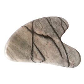 Lovionus89 Scraping Facial Massage Tools, Crystal Jade Guasha Stone Board for SPA Acupuncture Therapy Trigger Point Treatment, Meshwork Gemstone