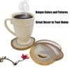 AMOYSTONE Agate Coasters for Drinks Stone Coasters Set of 4