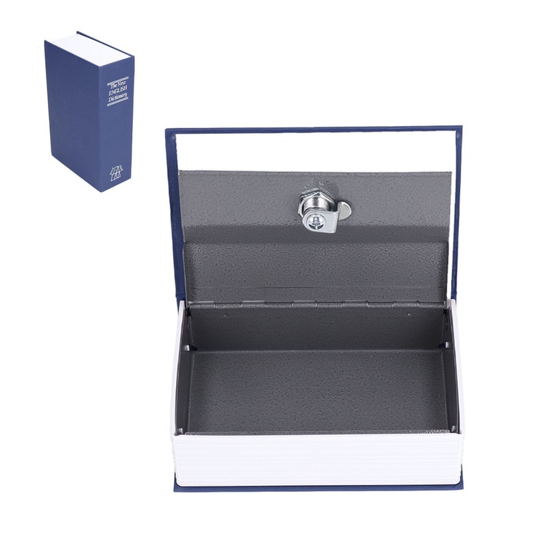 Safe Box Simulation Book Shape Decorative Storage Money Case for