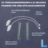 Lichtblau Door Hinge Springs 128 mm x 23 mm +
