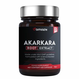 AMALTH Amalth Akarkara Anacyclus Pyrethrum Extract Supplements for Naturally Supports Your Stamina, Strength and Build Lean Muscle Mass- 500mg- 120 Capsules