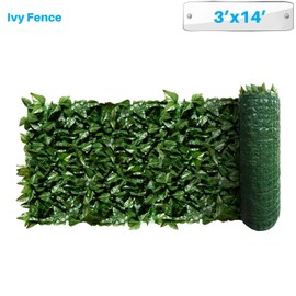 Patio Paradise 3' x 14' Faux Laurel Privacy Fence Screen with Mesh Back-Artificial Leaf Vine Hedge Outdoor Decor-Garden Backyard Decoration Panels Fence Cover