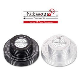 Nobsound Aluminum Record Weight LP Vinyl Turntable Disc Stabilizer Bubble Level (Silver)