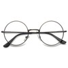 VEVESMUNDO Nickelbrille Lesebrille Runde Retro Klein Metall Lesehilfe Brille Für