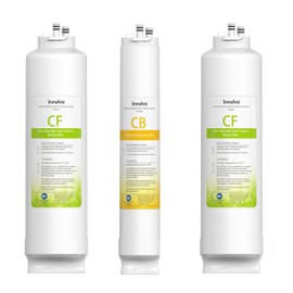 PF WaterWorks Innova Replacement Filter 1-Year Combo, Pack of 2 x PF9991 CF Filters and 1 x PF9993 CB Filter, Replacement for PF9990 Innova Reverse Osmosis System