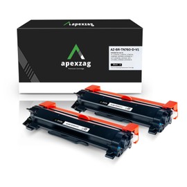 ApexZag TN760 TN-760 TN730 High Yield Toner Cartridge Replacement for Brother DCP-L2550DW HL-L2350DW HL-L2370DW HL-L2370DWXL HL-L2395DW HL-L2390DW MFC-L2750DW MFC-L2690DW MFC-L2710DW, Black (2 Pack)