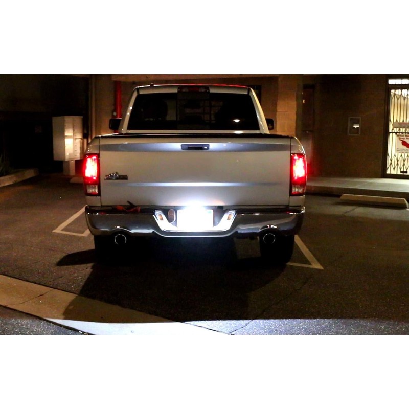 iJDMTOY 35-074-White License Plate Frame Mount 12V 24-SMD High Power
