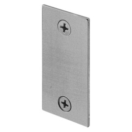 Defender Security U 9521 Steel Door Edge Hole Filler Plate, 1-1/8 In., Gray Finish (Single Pack)