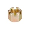 sourcing map 2Pcs M14x2mm Hexagon Slotted Nut, Grade 10 Carbon