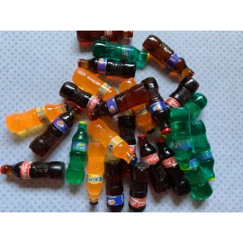 8pc. Coke, Resin Flatback, Coke Cabochon, Soda Bow Center, Soft Drink, Slime