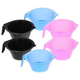 Baluue Colorful Hair Dye Bowl Kit Scales for Salon and Home Use Abs Plastic Random