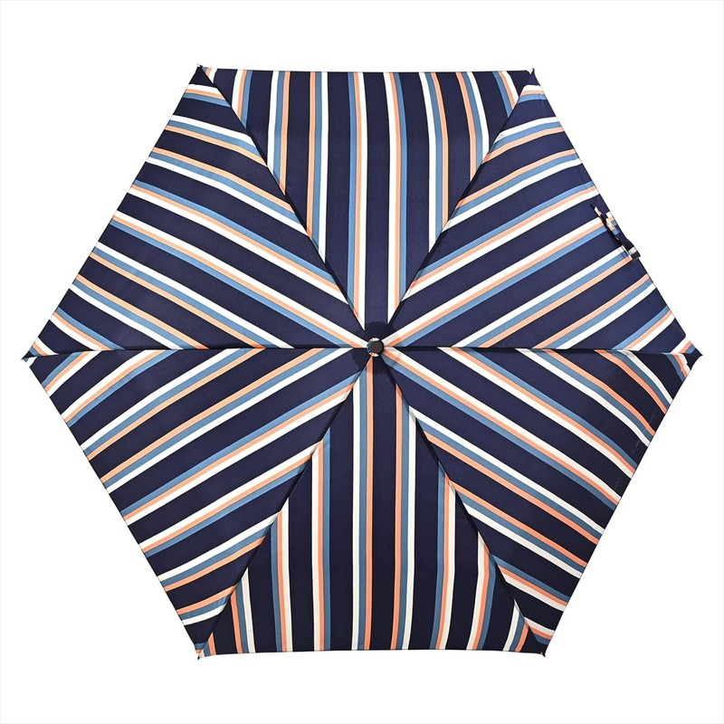 Nifty Colors 1636NV Folding Umbrella Wide Stripe Mini 55
