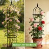 Kelived Garden Obelisk Trellis for Climbing Plants Adjustable, Rustproof Plastic