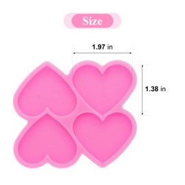 Molde de silicona de resina de corazón, molde de carrete de resina epoxi, molde de fundición para joyas y colgantes, agarre de teléfono y llavero molde de resina DIY manualidades