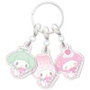 My Melody 50th 3 Row Acrylic Key Chain B Girly