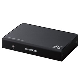 Elecom VSP-HDP12BK HDMI Splitter 4K 60Hz (18Gbps) 1 Input 2 Output HDCP2.2 Support