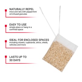 Victor M805 Scent-Away Natural Rodent Repeller Packs, 5 Bags, Beige