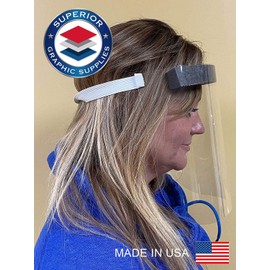 Safety Face Shield, 10 Pack Adjustable Transparent Full Face Protective Mask Eye & Head Protection With Elastic Strap Full Face Coverage for Women and Men